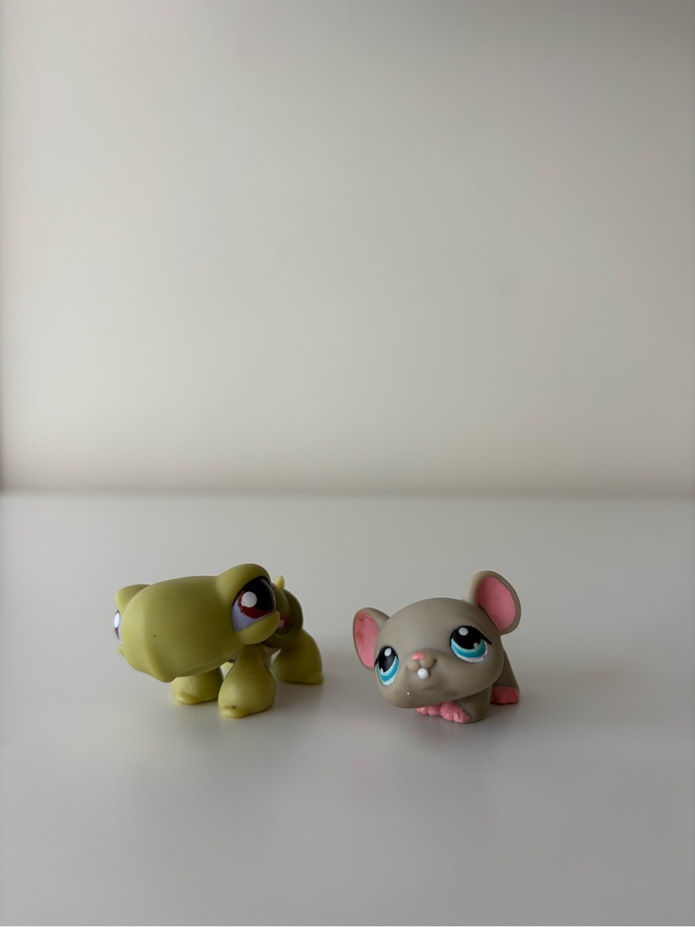 Littlest Pet Shop Green Turtle & Gray Mouse